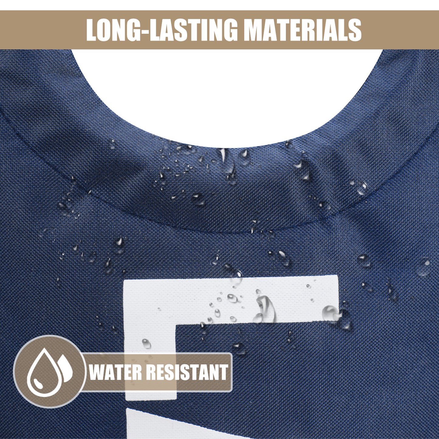 DOKEHOM 90L/125L Large Laundry Basket, Collapsible Laundry Bag, Freestanding Tall Clothes Hamper, Foldable Washing Bin (Dark Blue)