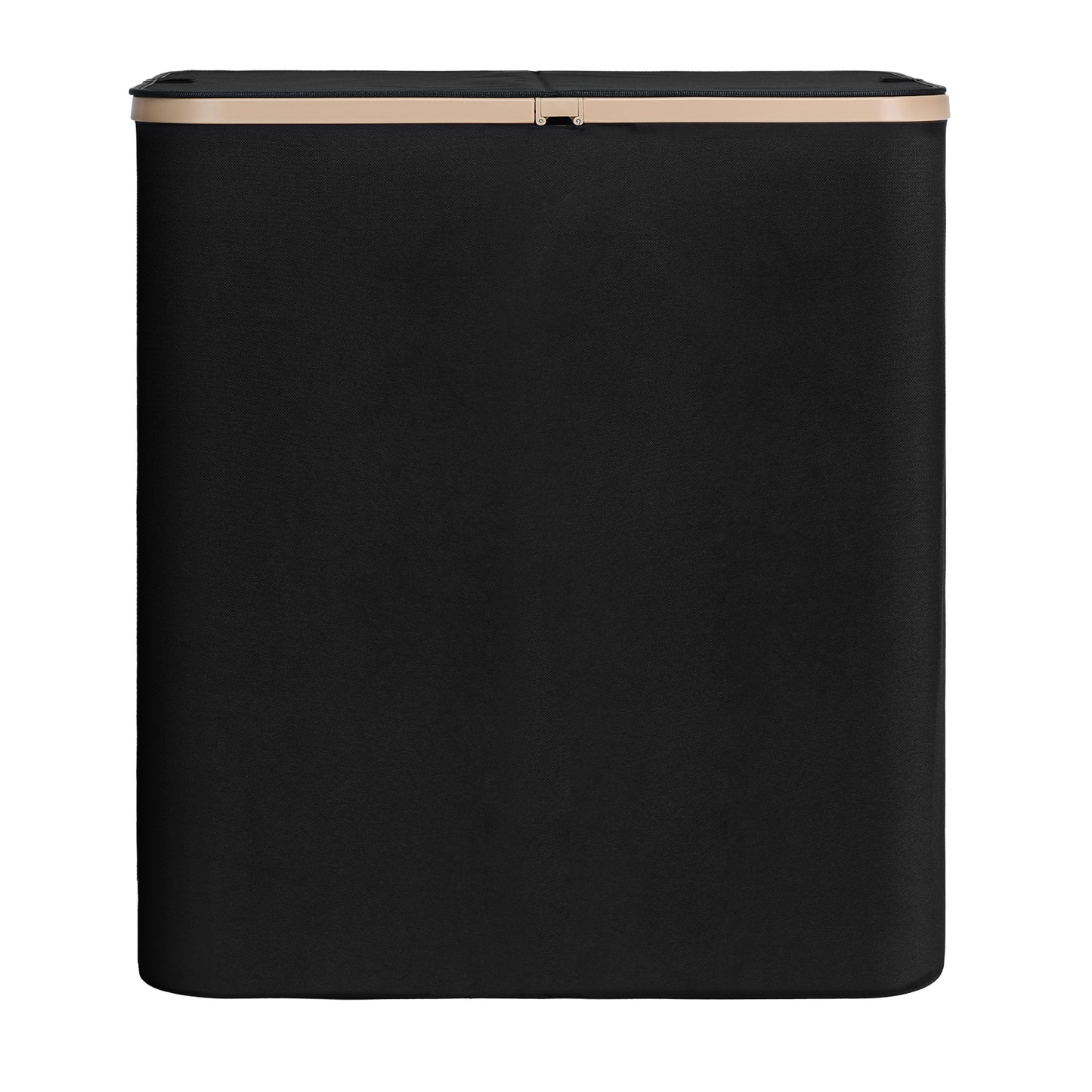 DOKEHOM 160L Double Laundry Basket with Removable Lid and Laundry Bags, Large Collapsible Laundry Hamper with 2 Sections (Black)