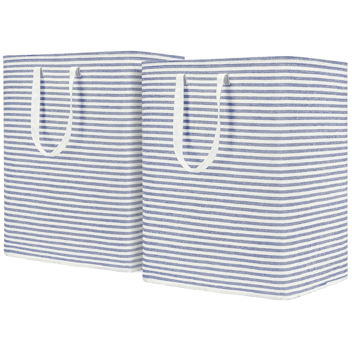 DOKEHOM Freestanding Laundry Hamper with Handle, Collapsible Large Cotton Storage Basket for Clothes