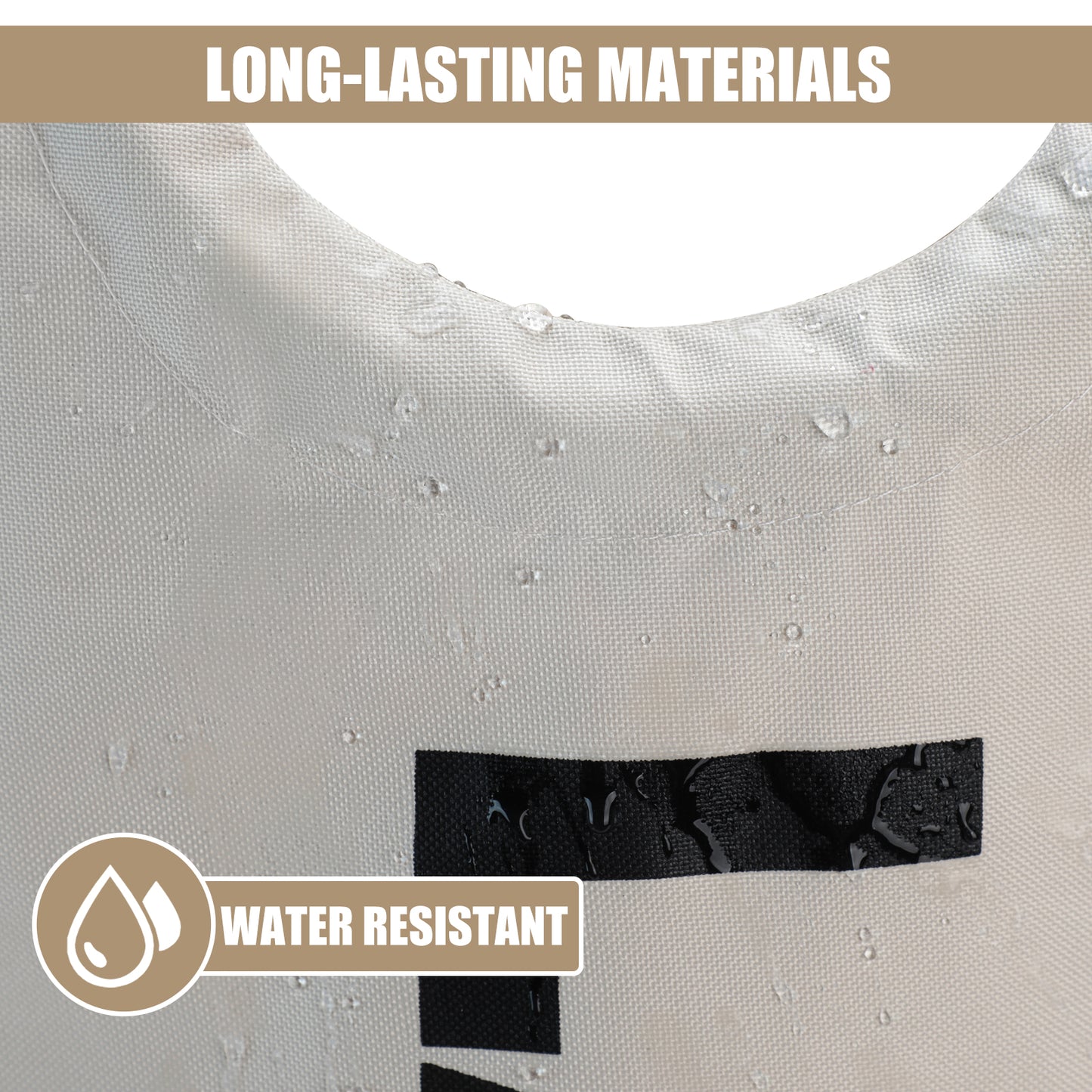 DOKEHOM 90L/125L Large Laundry Basket, Collapsible Laundry Bag, Freestanding Tall Clothes Hamper, Foldable Washing Bin (Beige)