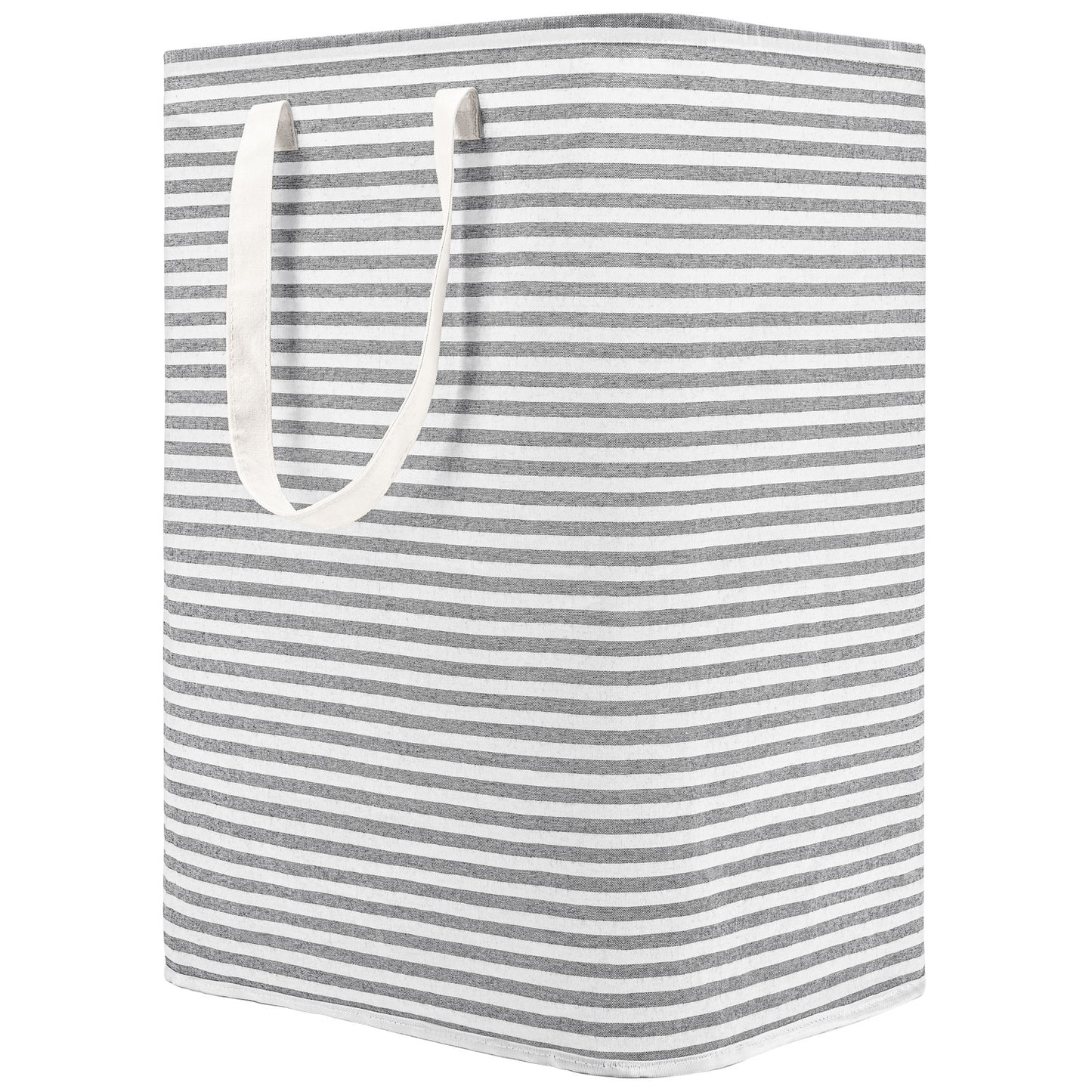 DOKEHOM Freestanding Laundry Hamper with Handle, Collapsible Large Cotton Storage Basket for Clothes