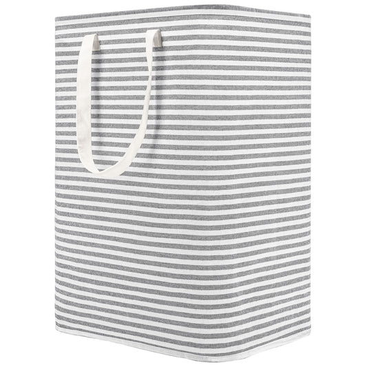 DOKEHOM Freestanding Laundry Hamper with Handle, Collapsible Large Cotton Storage Basket for Clothes
